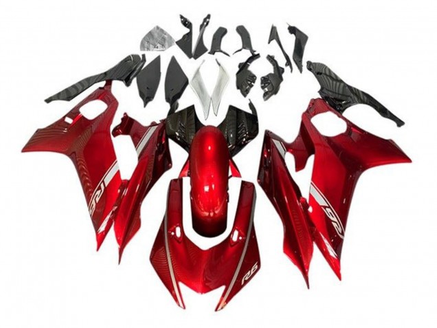 2017-2023 Red Yamaha YZF R6 Motorcycle Fairing