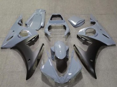 2005 Nardo Grey Matte Black Yamaha YZF R6 Motorcycle Fairings