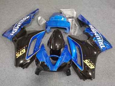 2006-2008 Blue Glossy Black Racing Triumph Daytona 675 Triple Motorcycle Fairings