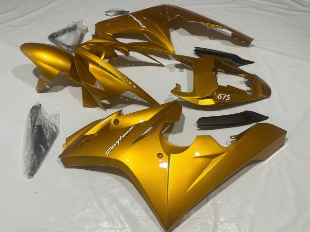 2006-2008 Metallic Gold Triumph Daytona 675 Triple Motorcycle Fairings