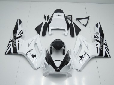 2006-2008 White Glossy Black Dark Dog Triumph Daytona 675 Triple Motorcycle Fairings