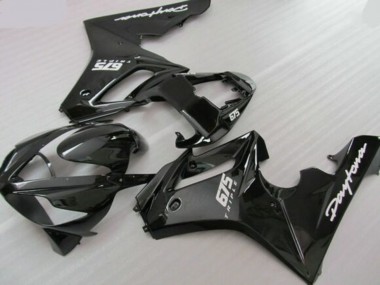 2006-2008 Glossy Black Matte Black Triumph Daytona 675 Triple Motorcycle Fairings