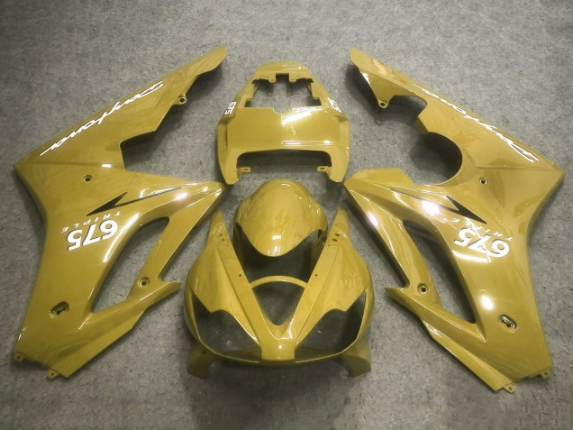 2006-2008 Gold Triumph Daytona 675 Triple Motorcycle Fairings