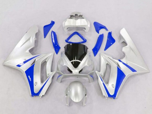 2006-2008 Silver Blue Triumph Daytona 675 Triple Motorcycle Fairings