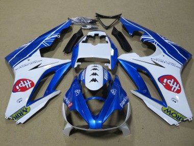 2006-2008 White Blue Triumph Daytona 675 Triple Motorcycle Fairings