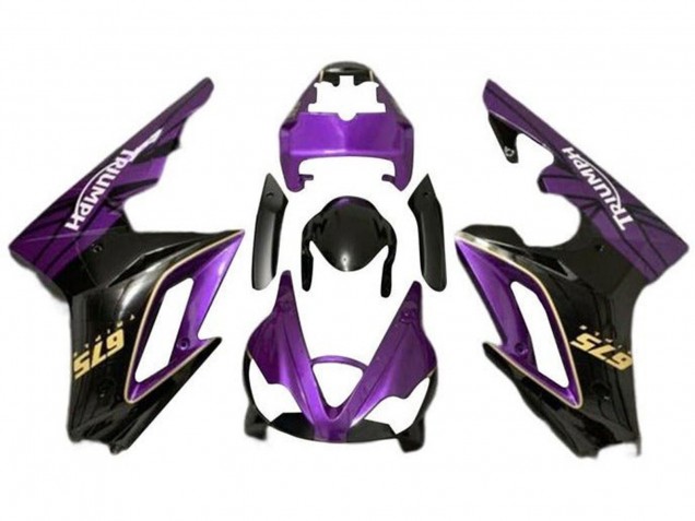 2009-2012 Purple Gold Glossy Black Triumph Daytona 675 Triple Motorcycle Fairings