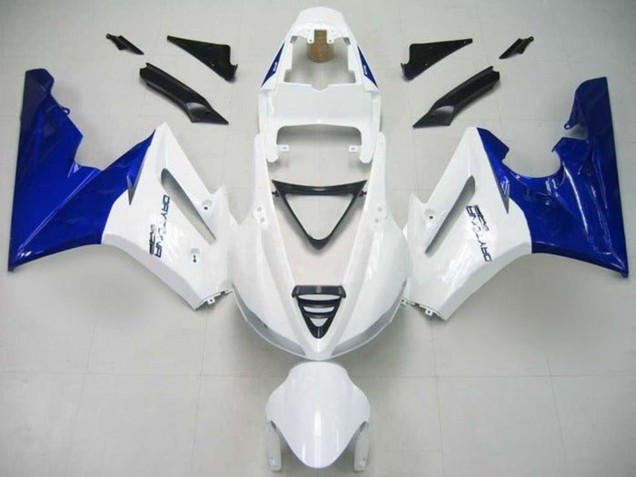 2009-2012 White Blue Triumph Daytona 675 Triple Motorcycle Fairing