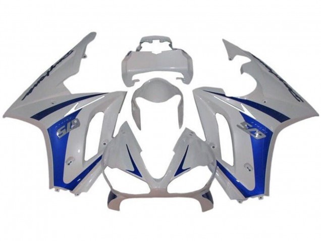 2009-2012 White Blue Triumph Daytona 675 Triple Motorcycle Fairings