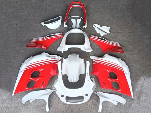 1987-1988 White Red Honda CBR1000F Hurricane Motorcycle Fairings