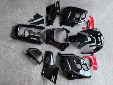 1987-1988 Glossy Black Red Honda CBR1000F Hurricane Motorcycle Fairings