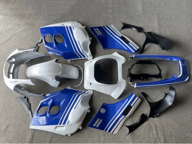 1987-1988 White Blue Honda CBR1000F Hurricane Motorcycle Fairings