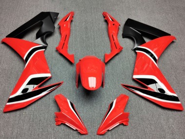 2014-2016 Red Matte Black Honda CBR650F Motorcycle Fairings