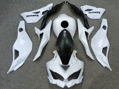 2019-2025 White Matte Black Kawasaki ZX4R ZX-4RR Motorcycle Fairings