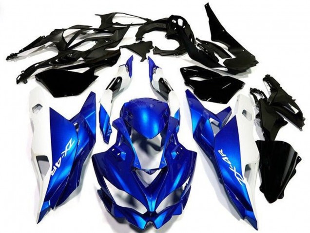 2019-2025 White Blue Kawasaki ZX4R ZX-4RR Motorcycle Fairings