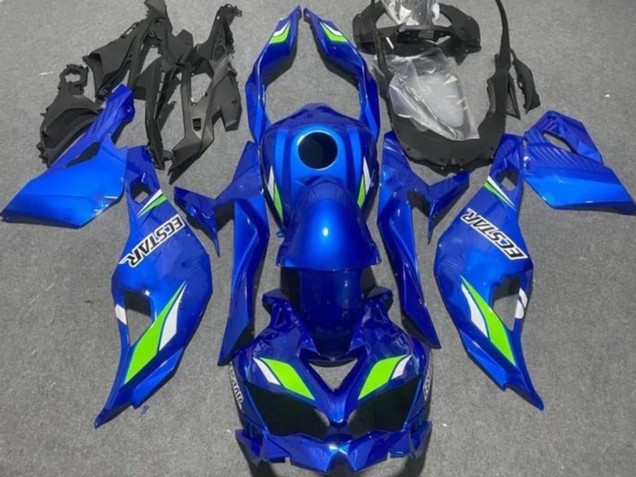 2019-2025 Blue Green Ecstar Kawasaki ZX4R ZX-4RR Motorcycle Fairings