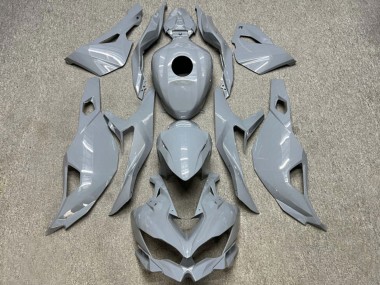 2019-2025 Glossy Nardo Grey Kawasaki ZX4R ZX-4RR Motorcycle Fairings