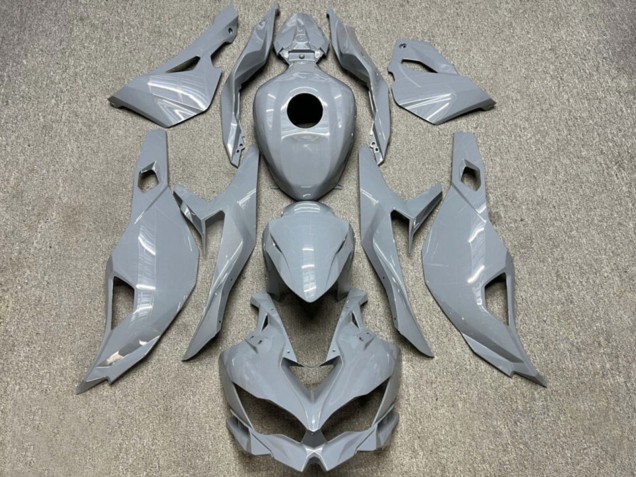 2019-2025 Glossy Nardo Grey Kawasaki ZX4R ZX-4RR Motorcycle Fairings