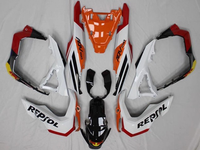 2018-2021 White Orange Red Yellow Glossy Black Repsol Honda ADV150 Motorcycle Fairings