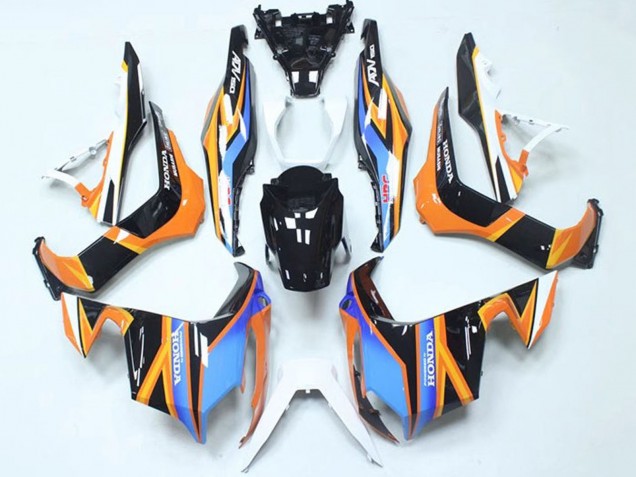 2018-2021 Blue Orange Glossy Black Honda ADV150 Motorcycle Fairings