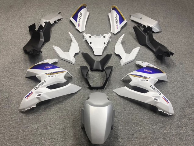 2022-2024 White Blue HRC Honda ADV160 Motorcycle Fairings