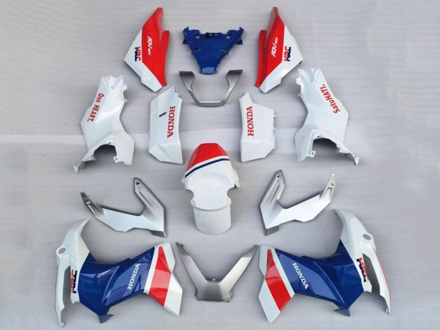 2022-2024 White Red Blue HRC Honda ADV160 Motorcycle Fairings