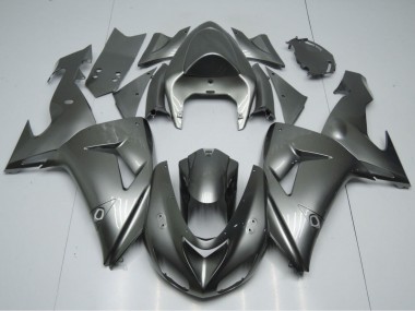 2006-2007 Glossy Grey Kawasaki ZX10R Motorcycle Fairings