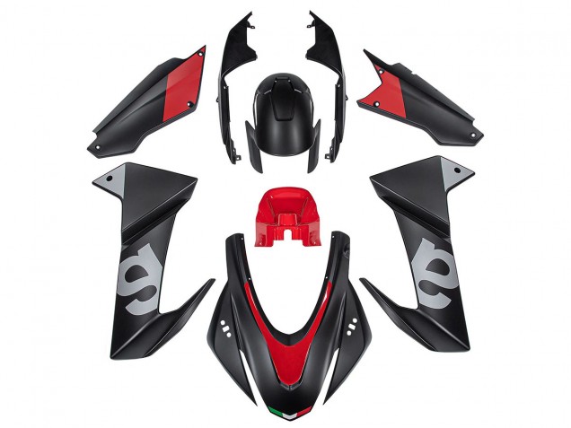 2020-2024 Black Red Aprilia RS660 Motorcycle Fairings