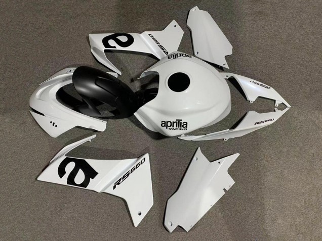 2020-2024 White Aprilia RS660 Motorcycle Fairings