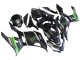 2018-2024 Matte Black Green Monster Showr Snow Kawasaki EX400 Motorcycle Fairings
