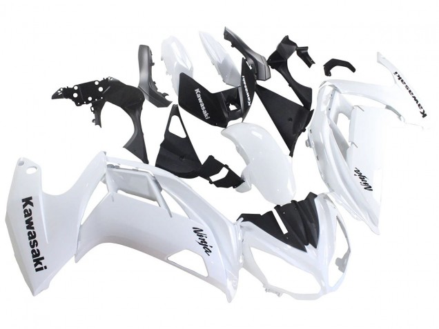 2012-2016 White Black Kawasaki EX650 Motorcycle Fairings