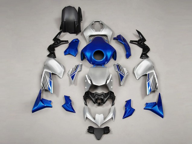 2020-2024 Blue Silver Kawasaki Z900 Motorcycle Fairings