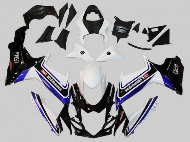 2011-2024 White Blue Black Alstare Suzuki GSXR 600/750 Motorcycle Fairings