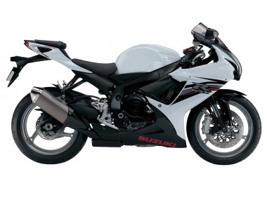 2011-2024 White Black Suzuki GSXR 600/750 Motorcycle Fairings
