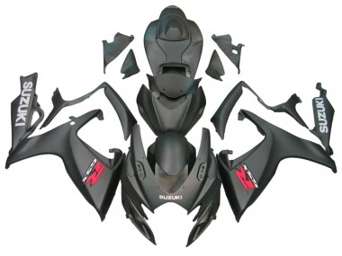 2006-2007 Matte Black Suzuki GSXR 600/750 Motorcycle Fairings