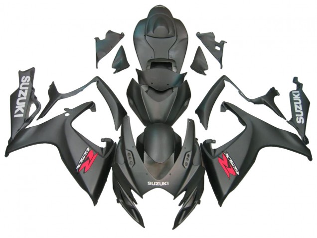 2006-2007 Matte Black Suzuki GSXR 600/750 Motorcycle Fairings