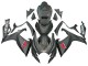 2006-2007 Matte Black Suzuki GSXR 600/750 Motorcycle Fairings