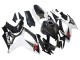 2006-2007 Black White Carbon Fiber Style Suzuki GSXR 600/750 Motorcycle Fairings