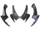 2006-2007 Black White Carbon Fiber Style Suzuki GSXR 600/750 Motorcycle Fairings