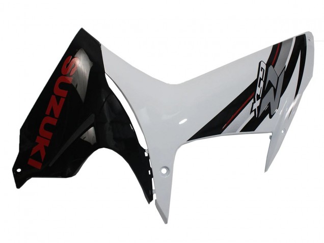 2011-2024 White Glossy Black Suzuki GSXR 600/750 Motorcycle Fairings