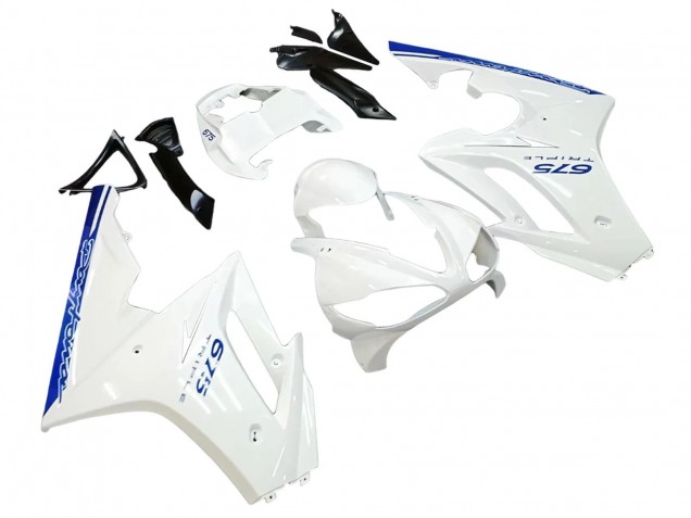 2006-2008 White Blue Triumph Daytona 675 Motorcycle Fairings
