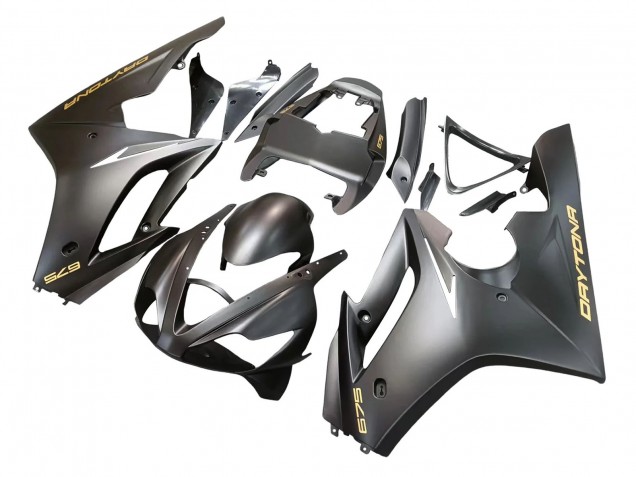 2006-2008 Matte Black Triumph Daytona 675 Motorcycle Fairings