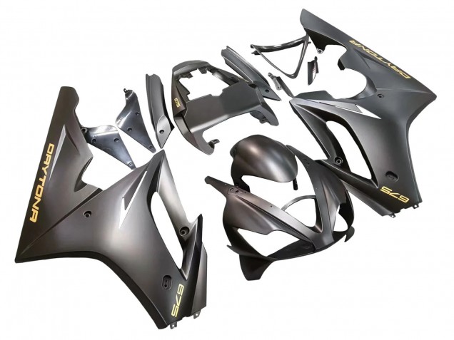 2006-2008 Matte Black Triumph Daytona 675 Motorcycle Fairings