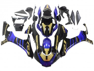 2015-2019 Blue Gold Black Yamaha YZF R1 Motorcycle Fairings
