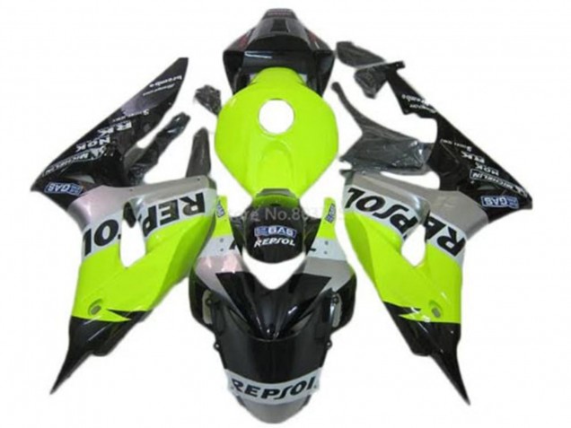 2006-2007 Green Silver Glossy Black Repsol Honda CBR1000RR Motorcycle Fairings