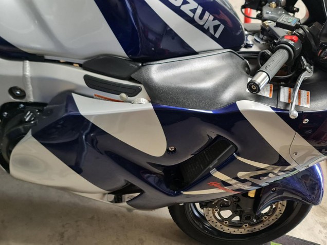 1996-2007 Blue White Suzuki GSXR 1300 Hayabusa Motorcycle Fairings