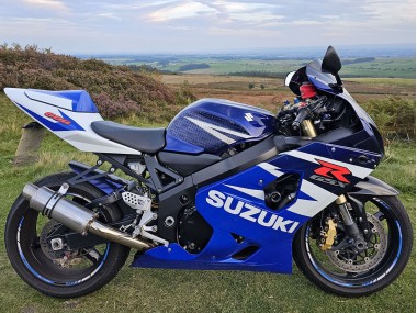 2004-2005 Blue White Red Suzuki GSXR 600 Motorcycle Fairings