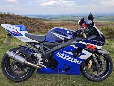 2004-2005 Blue White Red Suzuki GSXR 600 Motorcycle Fairings