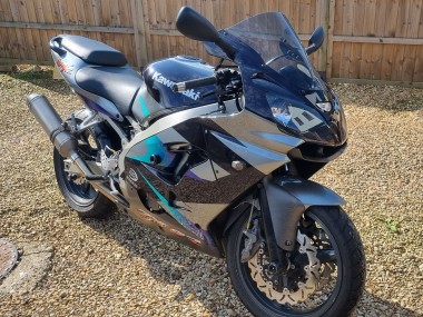 2002-2003 Blue Silver Kawasaki Ninja ZX9R Motorcycle Fairings