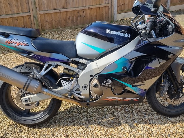 2002-2003 Blue Silver Kawasaki Ninja ZX9R Motorcycle Fairings