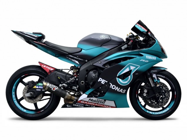 2008-2016 Light Green White Black Petronas Yamaha YZF R6 Motorcycle Fairings